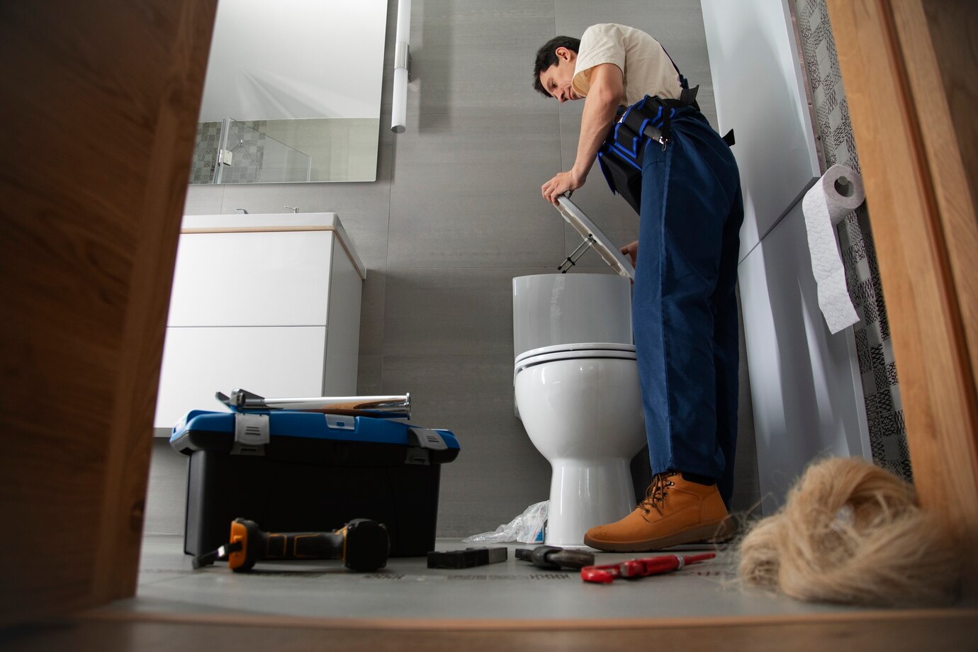 Fly Pest Control Columbus Ohio 6 male plumber working fix problems client s house 23 2150990702
